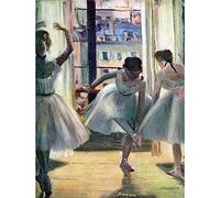 Wee Blue Coo Edgar Degas Three Dancers A Practice Room Old Master Painting Wall Art Print Mur Décor 30 x 41 cm