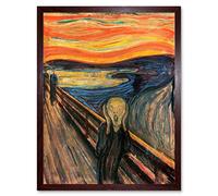 Edvard Munch The Scream Old Master Painting Wall Art Print Mur Encadré Décor 30 x 41 cm