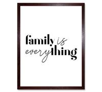 Wee Blue Coo Family is Everything Art Print Framed Wall Decor 9X7 inch Famille Mur Déco