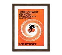 Wee Blue Coo Film Vertigo 1958 Saul Bass James Stewart Hitchcock Large Art Print Poster Wall Decor 18x24 inch Supplied Ready to Hang with Included Mount Brackets Grand Art Affiche Mur Déco