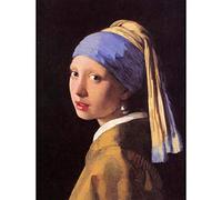 Wee Blue Coo Johannes Vermeer Girl with Pearl Earring Old Master Painting Wall Art Print Mur Décor 30 x 41 cm