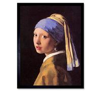 Wee Blue Coo Johannes Vermeer Girl With Pearl Earring Old Master Painting Wall Art Print Mur Encadré Décor 30 x 41 cm