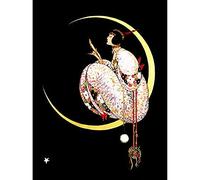 Wee Blue Coo Magazine Cover 1917 Crescent Moon Woman Unframed Art Print Poster Wall Decor 12x16 inch Couverture du Magazine Couverture Lune Femme Affiche Mur Déco