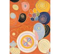 Wee Blue Coo Modern Hilma AF Klint Abstract Painting Wall Art Print Mur Décor 30 x 41 cm