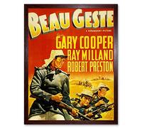Wee Blue Coo Movie Film Beau Geste Cooper French Foreign Legion Hero Wall Art Print Mur Encadré Décor 30 x 41 cm