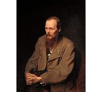 Wee Blue Coo Painting Portrait Perov Author Fyodor Dostoyevsky Wall Art Print Mur Décor 30 x 41 cm