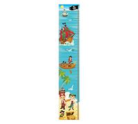 Wee Blue Coo Pirate Sea Treasure Ship Bedroom Decor Boy Girl Kids Wall Height Chart Navire Chambre Déco Fille des Gamins Mur Tableau de Hauteur