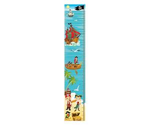 Wee Blue Coo Pirate Sea Treasure Ship Bedroom Decor Boy Girl Kids Wall Height Chart Navire Chambre Déco Fille des Gamins Mur Tableau de Hauteur