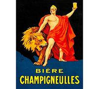 Wee Blue Coo Prints Advert Drink Alcohol CHAMPIGNEULLES Beer Lion Toga France POSTERPRINT La publicité Boisson De l'alcool Bière Affiche