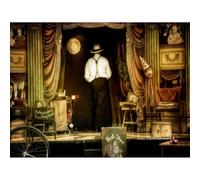 Wee Blue Coo Prints Photography Composition Theatre Stage Performer Curtain Art Print 12x16 '' Poster Théâtre Étape Impression d'art Affiche