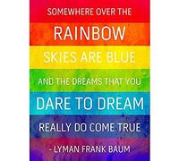 Wee Blue Coo Somewhere Over Rainbow Frank Baum Unframed Art Print Poster Wall Decor 12x16 inch Pluie Magicien d'Oz Affiche Mur Déco