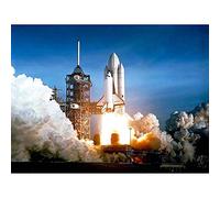 Wee Blue Coo Space 1981 Shuttle Launch Number One Columbia NASA Wall Art Print Mur Décor 30 x 41 cm
