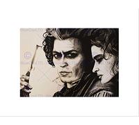 Wee Blue Coo Sweeney Todd Johnny Depp Maguire Cadre Noir Encadré Tableau d'Art Encadré B12X14048