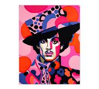 Wee Blue Coo The Artist Bright Portrait Pop Music Icon Large Wall Art Poster Print Thick Paper 18X24 Inch