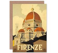 Wee Blue Coo TRAVEL FLORENCE ITALY BASILICA SANTA MARIA FIORE GREETINGS CARD