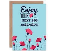 Wee Blue Coo Travel Leaving Big Adventure New Art Gift Sealed Greeting Card Plus Envelope Blank inside Voyage Cadeau