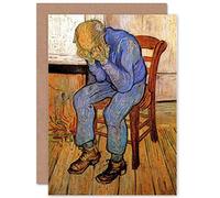 Wee Blue Coo VAN GOGH OLD MAN IN SORROW ON THRESHOLD ETERNITY 1890 GREETINGS CARD