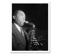 Wee Blue Coo Vintage Charlie Parker Jazz Music Sax Legend Wall Art Print Mur Encadré Décor 30 x 41 cm