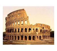Wee Blue Coo Vintage Exterior Coliseum Rome Italy Landmark Travel Wall Art Print Mur Décor 30 x 41 cm