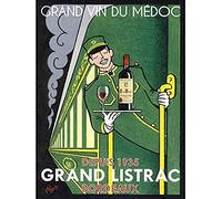 Wee Blue Coo Wine Grand Vin Medoc Listrac Express Unframed Wall Art Print Poster Home Decor Premium du vin Grandiose Mur Affiche Accueil Déco