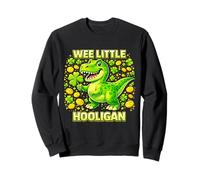 Wee Little Hooligan Irish Dino Shamrock St Patricks Day Sweatshirt