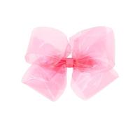 Wee Ones Nœud en vinyle coloré Wee Splash pour filles avec écharpe unie, corail, King