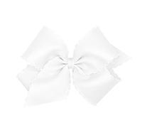 Wee Ones Nœud gros grain avec bord assorti au point de lune