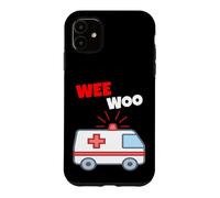 Wee Woo Drôle Ambulance EMR EMS Premier intervenant Coque pour iPhone 11