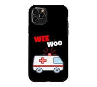 Wee Woo Drôle Ambulance EMR EMS Premier intervenant Coque pour iPhone 11 Pro