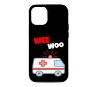 Wee Woo Drôle Ambulance EMR EMS Premier intervenant Coque pour iPhone 12/12 Pro