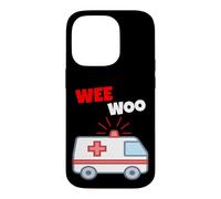 Wee Woo Drôle Ambulance EMR EMS Premier intervenant Coque pour iPhone 14 Pro