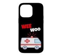 Wee Woo Drôle Ambulance EMR EMS Premier intervenant Coque pour iPhone 14 Pro Max