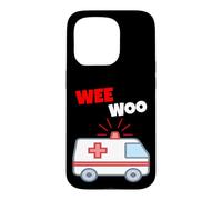 Wee Woo Drôle Ambulance EMR EMS Premier intervenant Coque pour iPhone 15 Pro