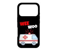 Wee Woo Drôle Ambulance EMR EMS Premier intervenant Coque pour iPhone 17 Pro
