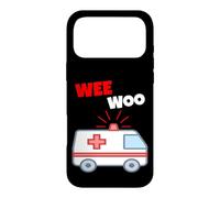 Wee Woo Drôle Ambulance EMR EMS Premier intervenant Coque pour iPhone 17 Pro Max