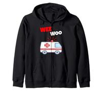 Wee Woo Drôle Ambulance EMR EMS Premier intervenant Sweat à Capuche