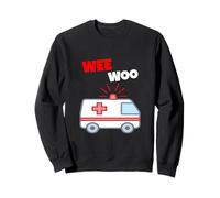 Wee Woo Drôle Ambulance EMR EMS Premier intervenant Sweatshirt