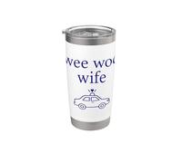 Wee Woo Femme Police Conjoint Mignon Minimaliste Esthétique Gobelet isotherme en acier inoxydable double paroi