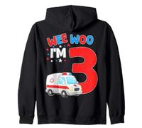 Wee Woo I Am 3 Ans Anniversaire pour Enfant Sweat à Capuche