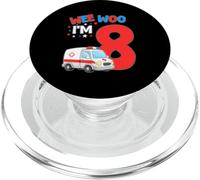 Wee Woo I Am 8 Ans 8 Ans Anniversaire pour Enfant PopSockets PopGrip pour MagSafe