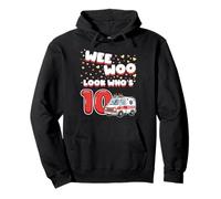 Wee Woo Look Who is 10 Years Old Ambulance 10e Anniversaire Sweat à Capuche