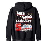 Wee Woo Look Who is 5 Years Old Ambulance 5ème Anniversaire Sweat à Capuche