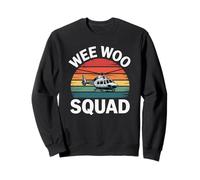 Wee Woo Squad Hélicoptère de Police rétro Cool pour Enfants Sweatshirt