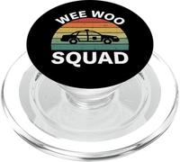 Wee Woo Squad Voiture de Police d'urgence rétro PopSockets PopGrip pour MagSafe