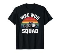 Wee Woo Squad Voiture de Police d'urgence rétro pour Enfants T-Shirt