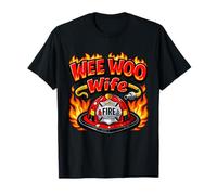 Wee Woo Wife Firefighter Funny Emergency Lover Rescue Squad T-Shirt