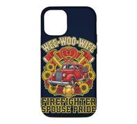 Wee Woo Wife Firefighter Spouse Pride Camion de Pompiers Graphique Coque pour iPhone 12/12 Pro