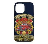 Wee Woo Wife Firefighter Spouse Pride Camion de Pompiers Graphique Coque pour iPhone 13 Pro Max