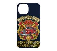 Wee Woo Wife Firefighter Spouse Pride Camion de Pompiers Graphique Coque pour iPhone 14