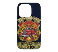 Wee Woo Wife Firefighter Spouse Pride Camion de Pompiers Graphique Coque pour iPhone 14 Pro